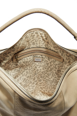 Maynila FauxLeather SnakeEmbossed Hobo Bag Guess Factory Canada