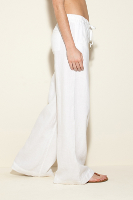 Nora Linen Palazzo Pant GUESS.ca