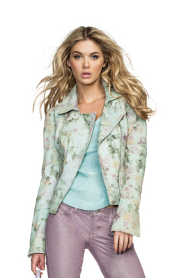 Floral Leather Jacket