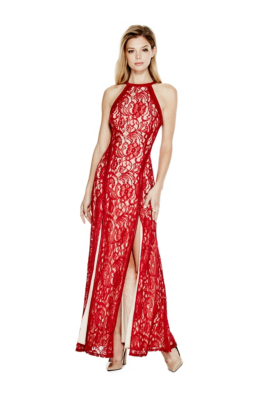 Alina Sleeveless Lace Maxi Dress
