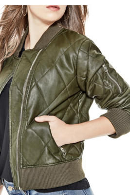 Bella Quilted Bomber Jacket