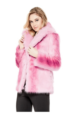 Melissa Faux-Fur Coat | GUESS.com