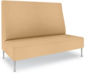 Clover 67"W HighBack Armless Sofa in Standard Vinyl HECBSV KLog