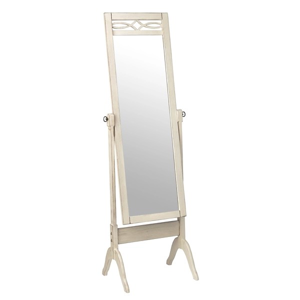 Antique White Cheval Floor Mirror Kirklands