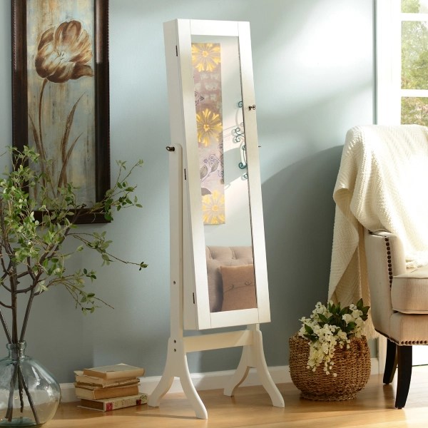 Ivory Cheval Jewelry Armoire Mirror Kirklands