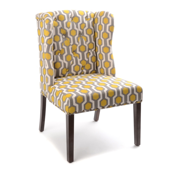 Grey And Yellow Accent Chair / New jasper accent chair yellow velvet