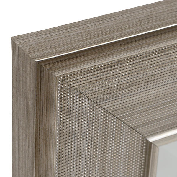 Silver Grid Framed Wall Mirror, 29x35 in. Kirklands