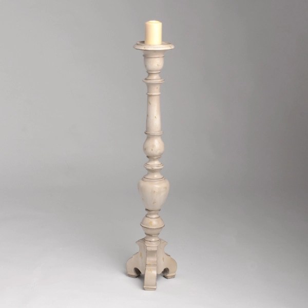 Antique White Floor Candle Holder, 42 in. Kirklands