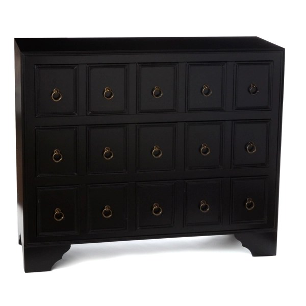 Black Apothecary 3Drawer Chest Kirklands