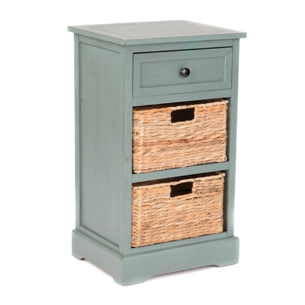 Blue 3Drawer Storage Chest with Baskets Kirklands