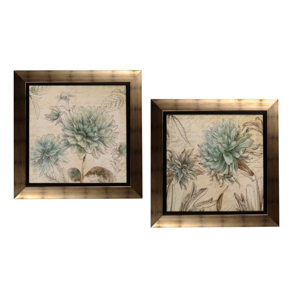 Blue Botanical Tapestry Framed Art Print Kirklands