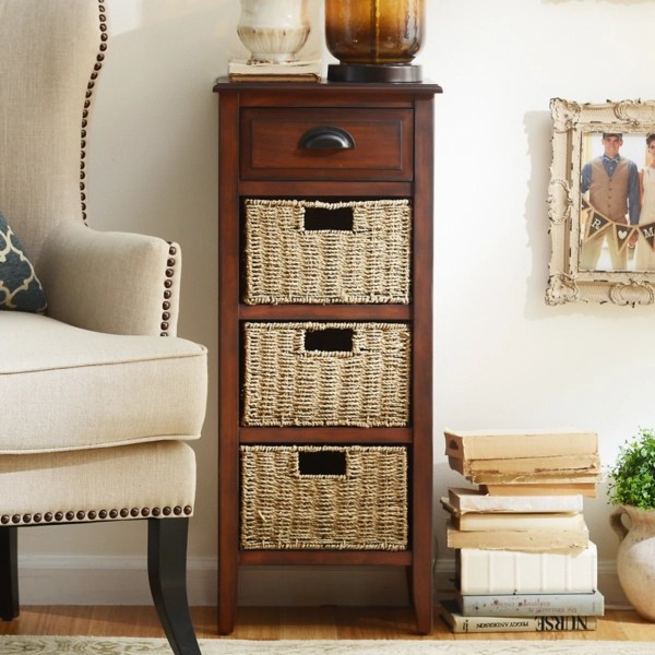 Brown 4Drawer Storage Chest Kirklands