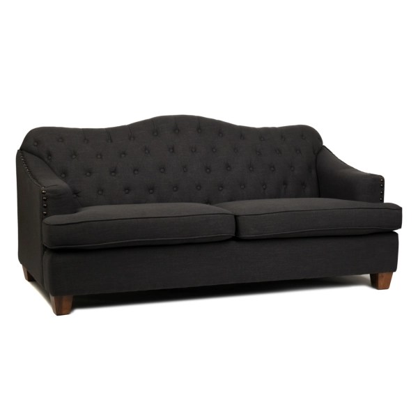 Bardot Charcoal Gray Sofa Kirklands