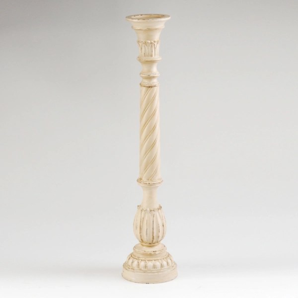 Ivory Spiral Pillar Candle Holder, 42 in. Kirklands