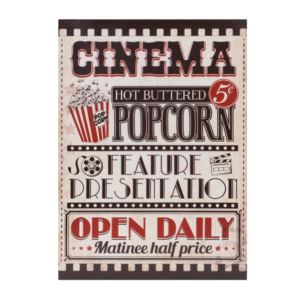 Vintage Cinema Metal Sign Kirklands
