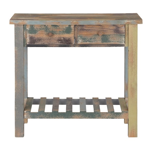 Distressed Coastal Console Table Kirklands
