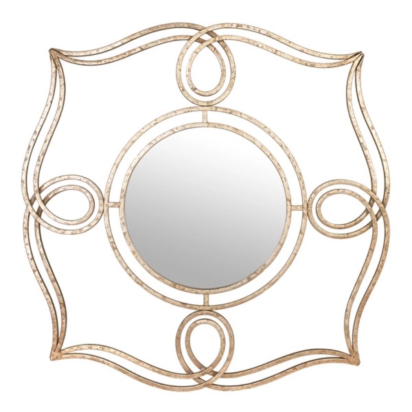 Silver Interlocking Scroll Mirror, 32.25 in Kirklands