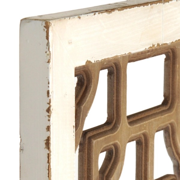 Mirrored Geometric Wooden Plaque Kirklands