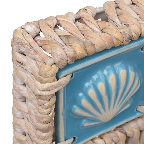 Coastal Whitewash Framed Mirror, 22x28 Kirklands