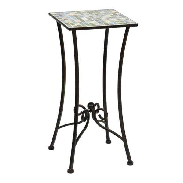 Blue & Green Mosaic Tile Plant Stand Kirklands