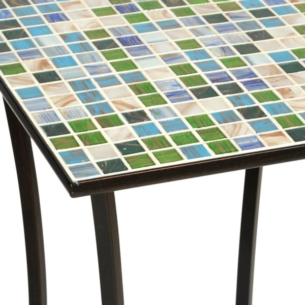 Blue & Green Mosaic Tile Plant Stand Kirklands