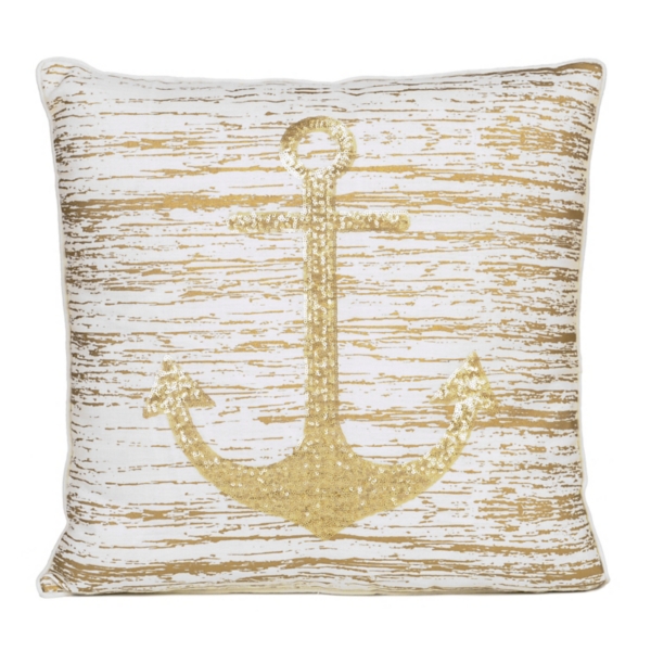 Metallic Anchor Pillow Kirklands