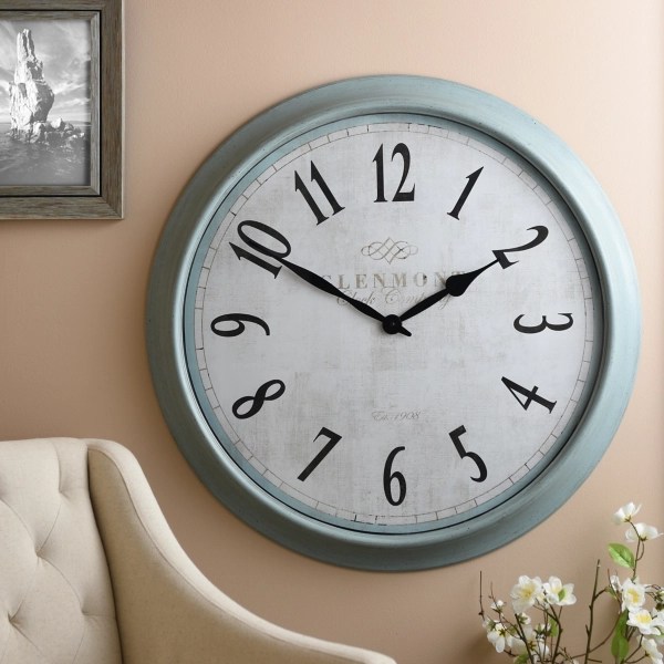 Farmhouse Blue Clock Kirklands