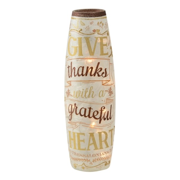 PreLit HandPainted Give Thanks Hurricane Kirklands