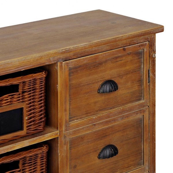 Natural Wooden Farmhouse Basket Kirklands