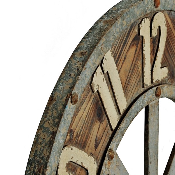 Distressed Garrison Wooden Clock Kirklands