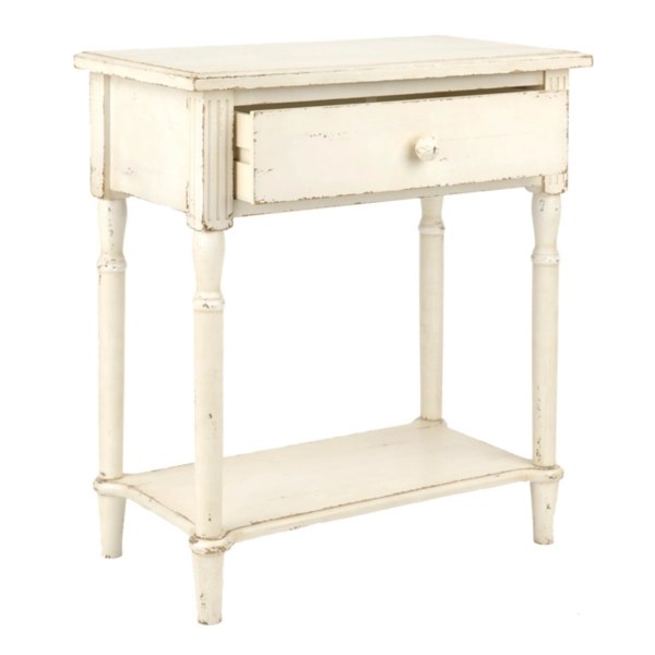 Michelle White Side Table Kirklands