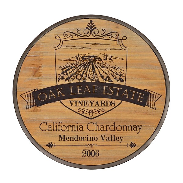 Chardonnay Wood and Metal Wine Rack Table Kirklands