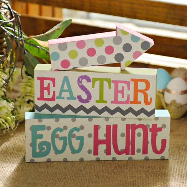 Easter Egg Hunt Blocks, Set of 3 Kirklands