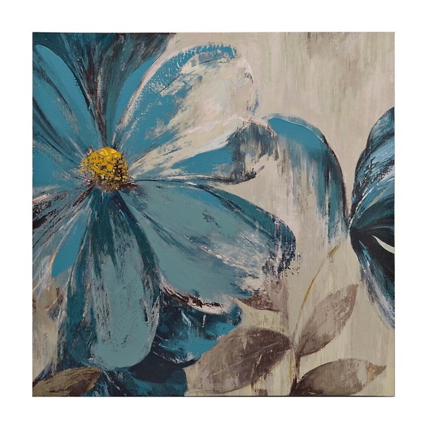 Blue Florals I Canvas Art Print Kirklands