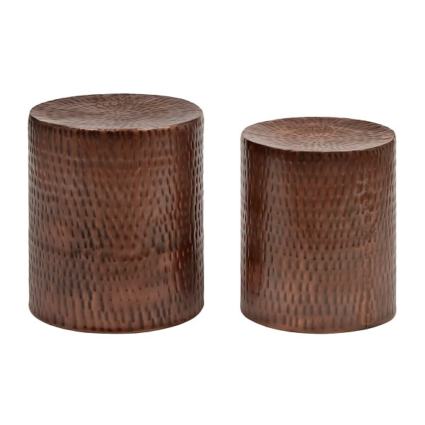 Hammered Copper Garden Stools, Set of 2 Kirklands