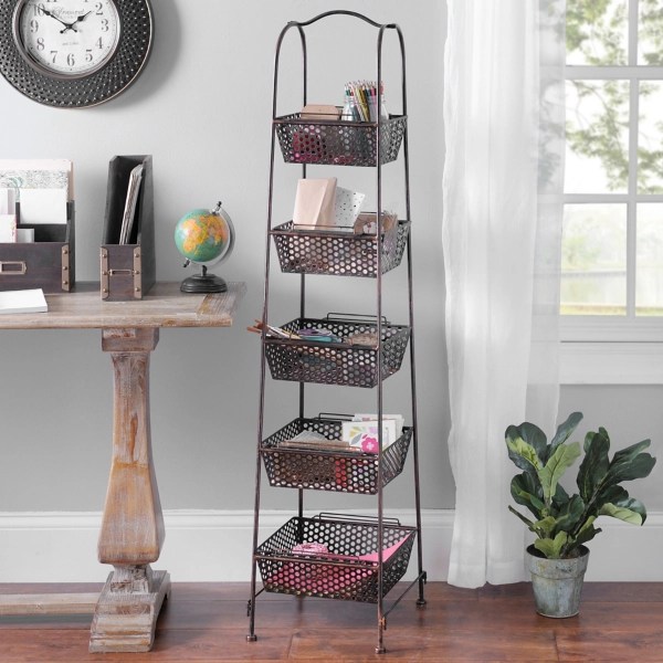 Bronze Metal Basket Tower Kirklands