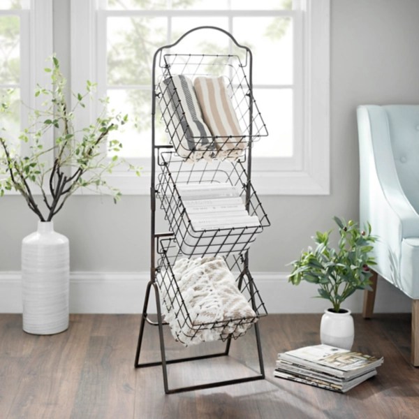 Bronze 3Tier Metal Basket Tower Kirklands