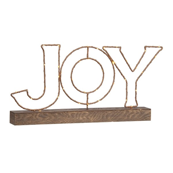 PreLit Joy Tabletop Sign Kirklands