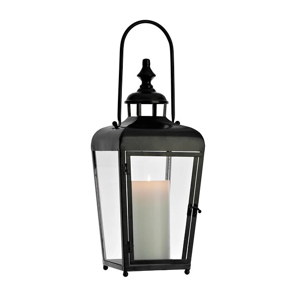 Calderon Black Metal Lantern Kirklands