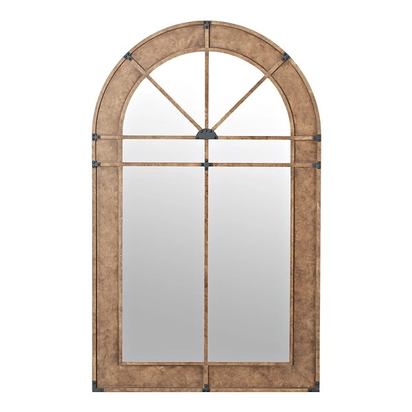 Natural Wood Chalet Arch Wall Mirror Kirklands