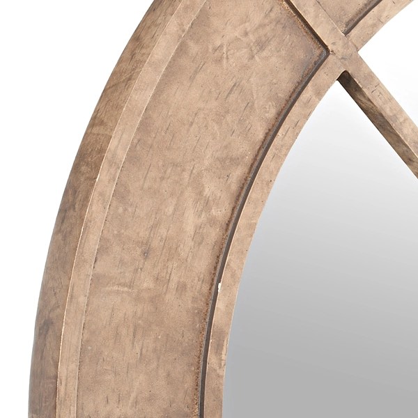 Natural Wood Chalet Arch Wall Mirror Kirklands