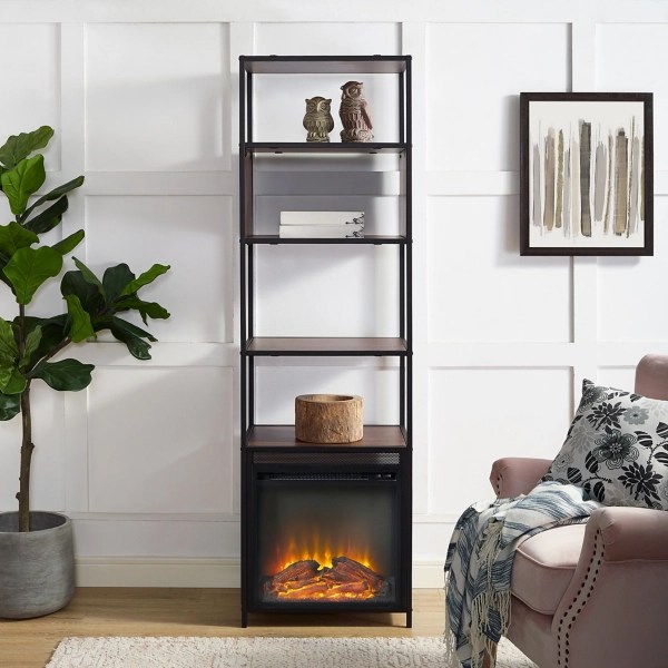 Electric Fireplace Bookcase House Elements Design