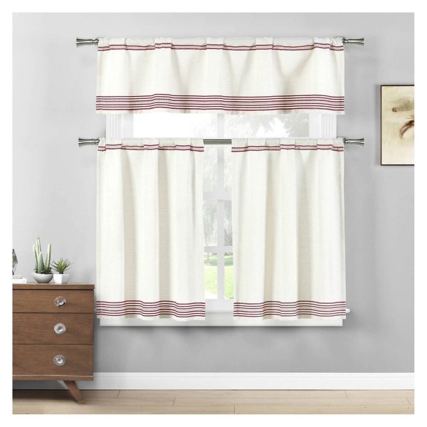 valance and tier curtain sets
