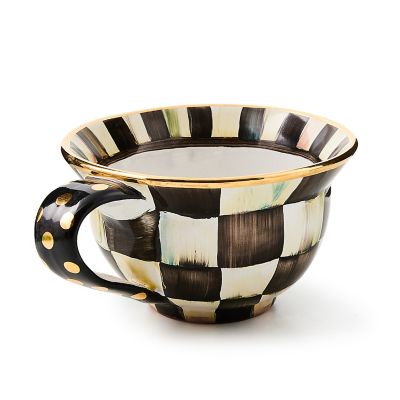 MacKenzieChilds Courtly Check Ceramic Teacup