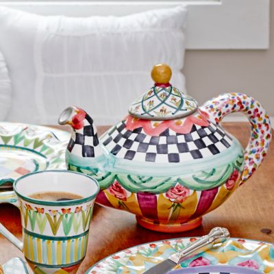 MacKenzieChilds Taylor Teapot Odd Fellows