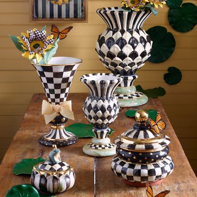 MacKenzieChilds Courtly Check Large Vase