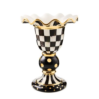 MacKenzieChilds Courtly Check Stately Vase