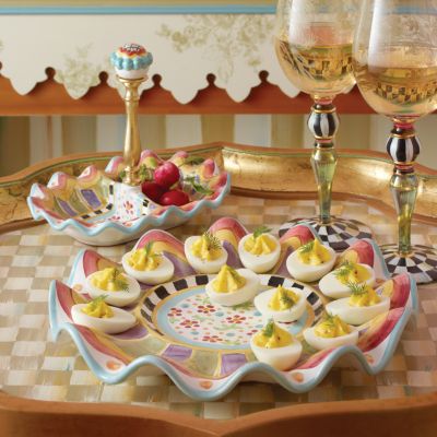 MacKenzieChilds Roost Deviled Egg Platter