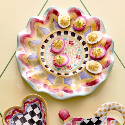 MacKenzieChilds Roost Deviled Egg Platter