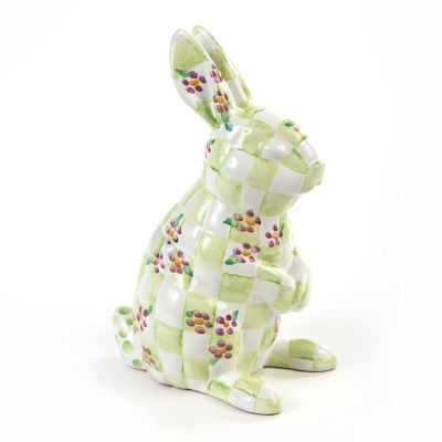 MacKenzieChilds Quilted Bunny Bank Green